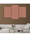 Living room canvas painting - Panther leopard fur stains pattern | FEEBY