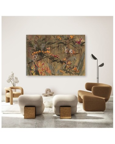 Modernes Wandbild - Affen im Dschungel | Feeby