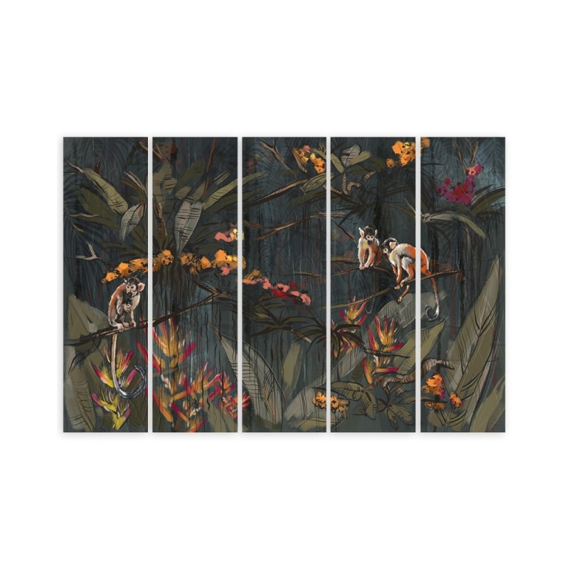 Leinwandbild - Affen im Dschungel | Feeby