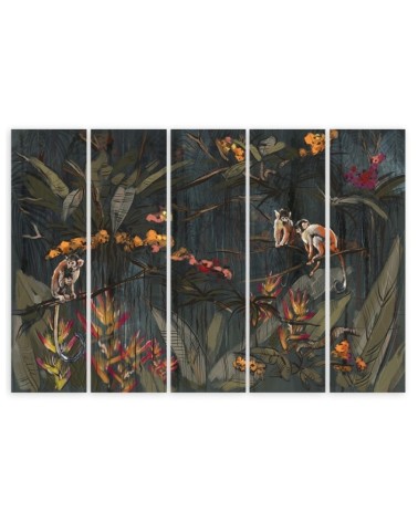 Leinwandbild - Affen im Dschungel | Feeby