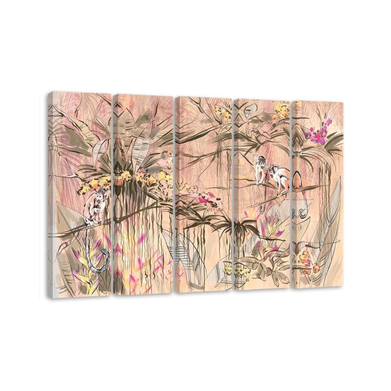 Leinwanddruck - Affen im Dschungel | Feeby