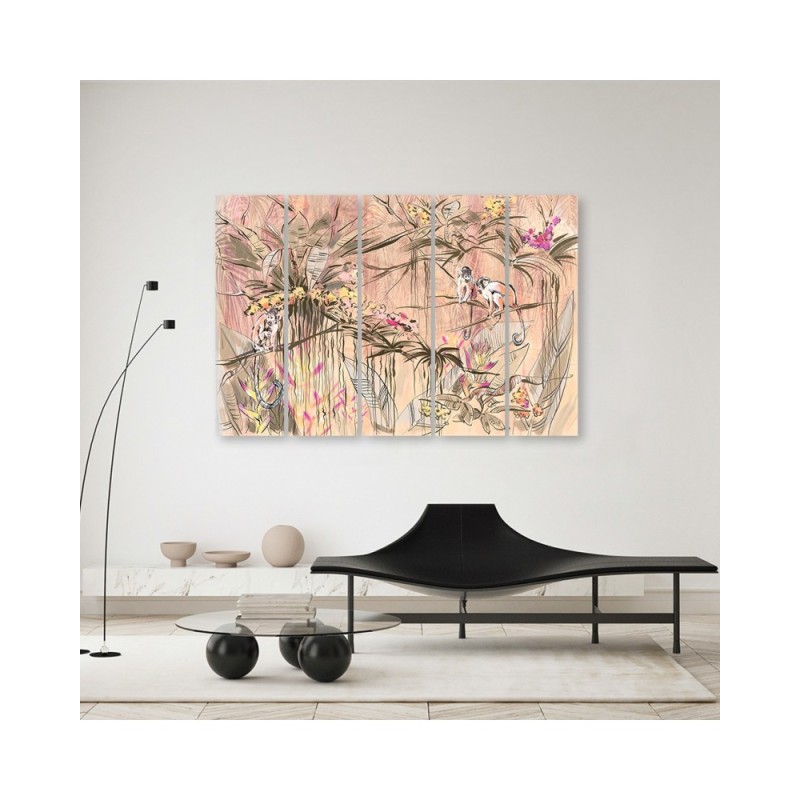 Leinwanddruck - Affen im Dschungel | Feeby