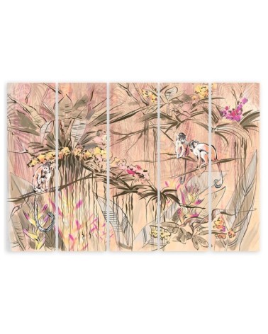 Leinwanddruck - Affen im Dschungel | Feeby