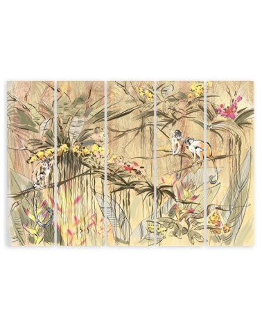 Leinwandbild - Affen im Dschungel | Feeby