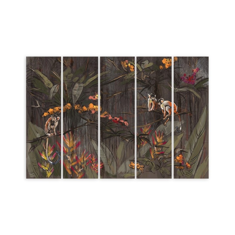 Bild auf Leinwand - Affen im Dschungel | Feeby