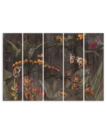 Bild auf Leinwand - Affen im Dschungel | Feeby