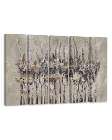 Plants flowers - Modern Canvas painting for living room | FEEBY