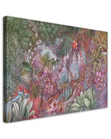 Deep tropical jungle - Modern wall art painting for living room | FEEBY