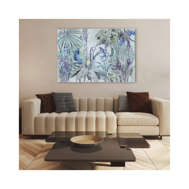 Bild auf Leinwand - Mosaik -Dschungel | Feeby