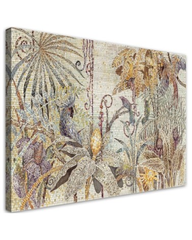 Leinwandbild - Mosaik -Dschungel | Feeby