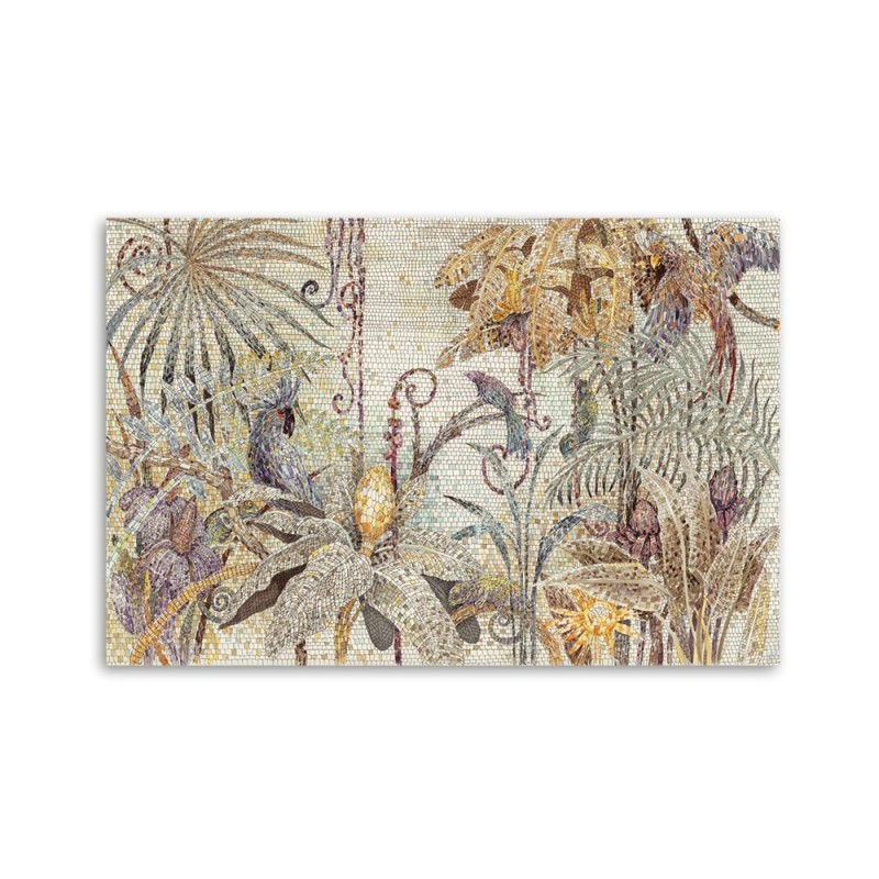 Leinwandbild - Mosaik -Dschungel | Feeby