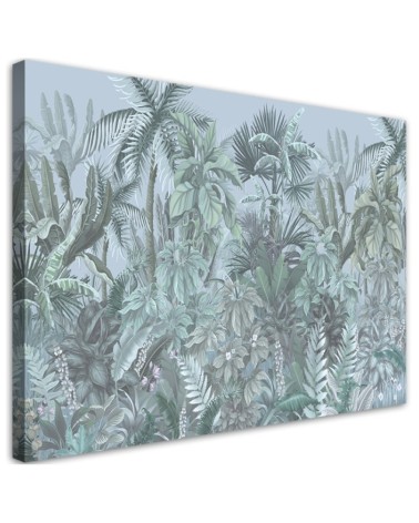 Tropical leaves and trees - Modern canvas painting | FEEBY