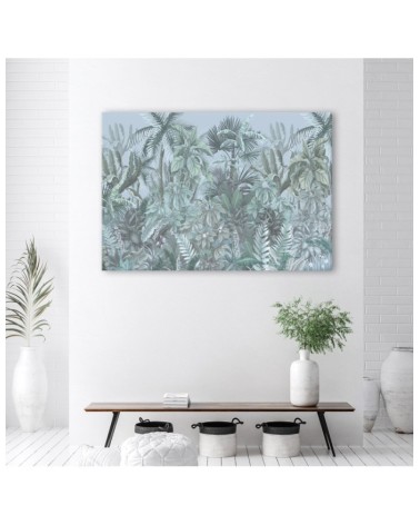 Bild auf Leinwand - Tropische Blätter und Bäume | Feeby