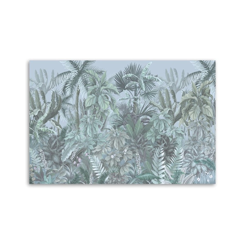 Bild auf Leinwand - Tropische Blätter und Bäume | Feeby