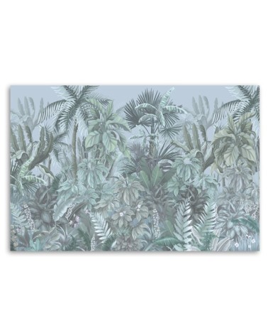 Bild auf Leinwand - Tropische Blätter und Bäume | Feeby