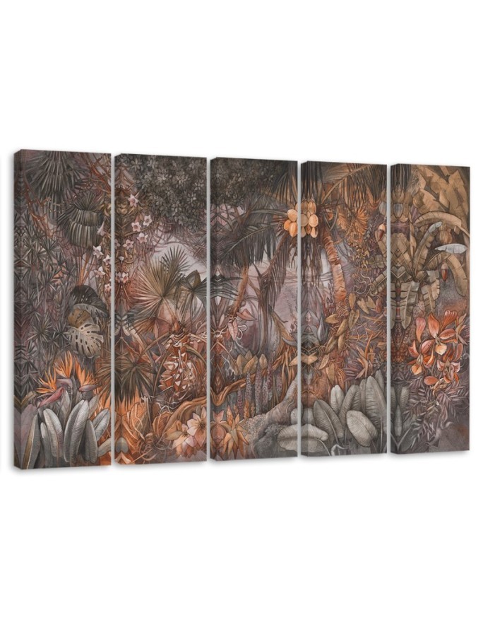 Modernes Wandbild - Tiefer Dschungel | Feeby