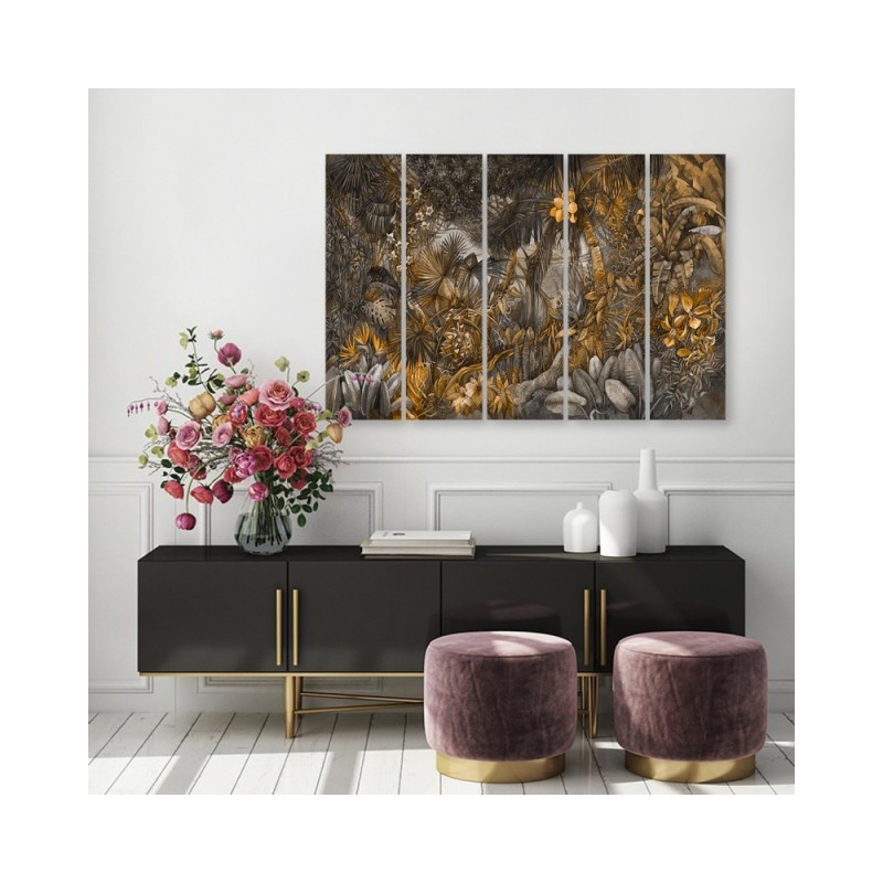 Dekoratives Leinwandbild - Tiefer Dschungel | Feeby