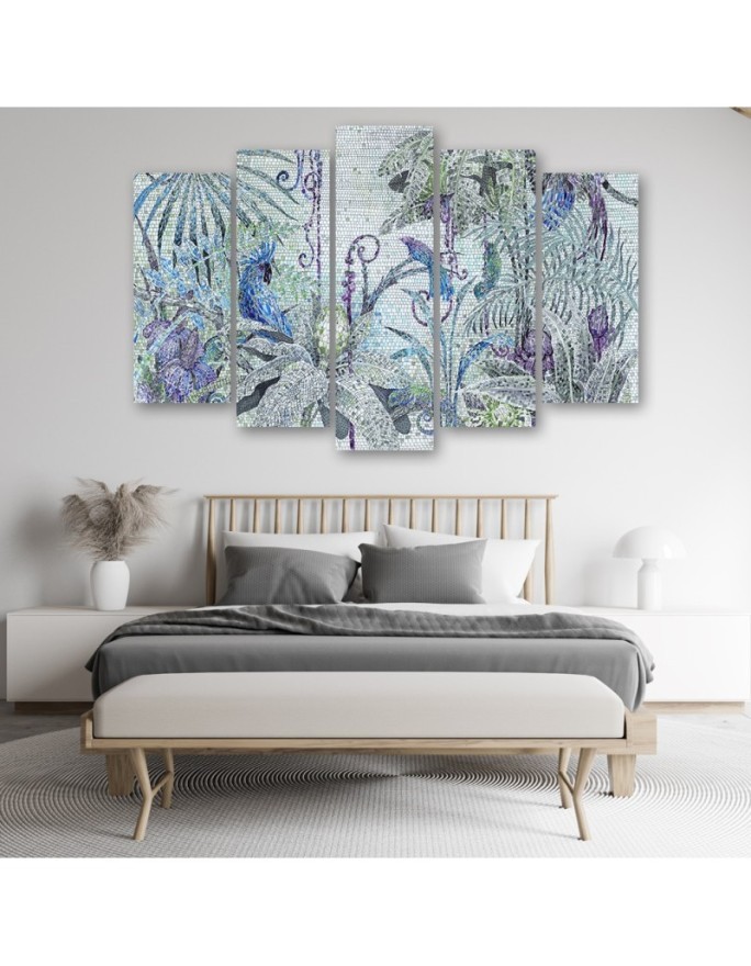 Obraz na ścianę canvas - Dżungle mozaika | FEEBY