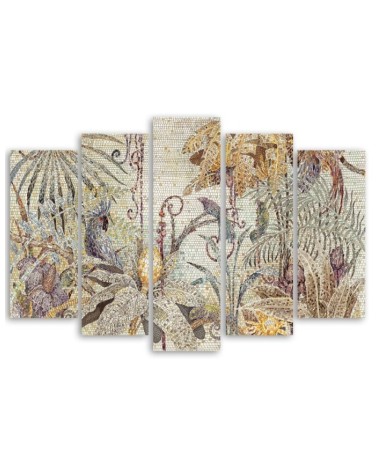 Modernes Wandbild - Mosaik -Dschungel | Feeby