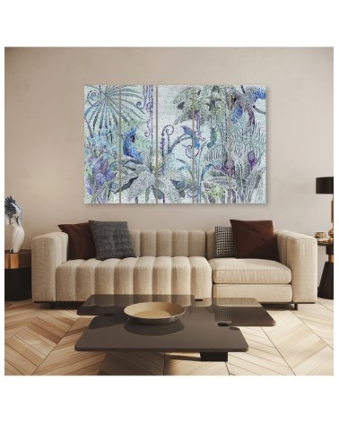 Leinwandbild modern - Mosaik -Dschungel | Feeby