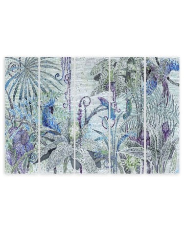 Leinwandbild modern - Mosaik -Dschungel | Feeby