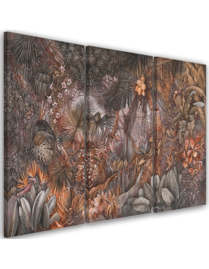 Dekoratives Leinwandbild - Tiefer Dschungel | Feeby