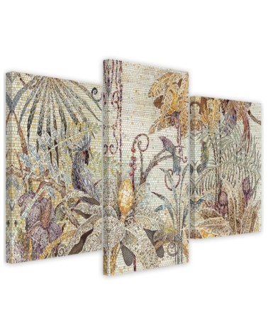 Wall painting for living room - Jungle mosaic | FEEBY