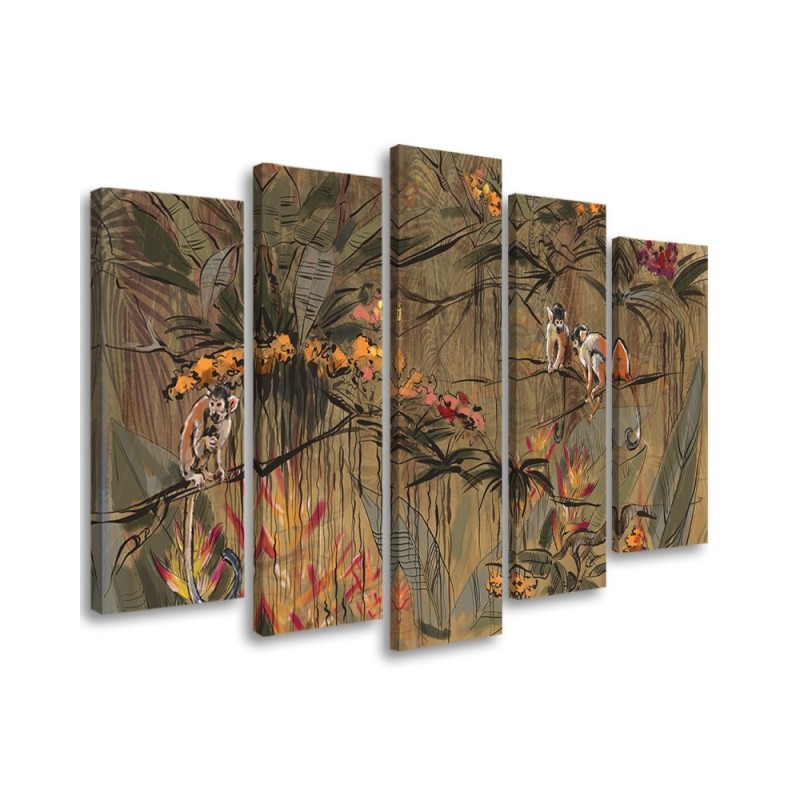 Leinwandbild - Affen im Dschungel | Feeby