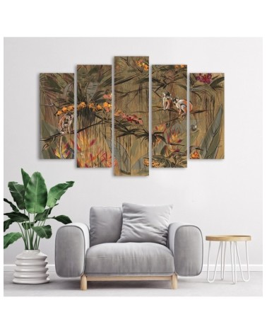 Leinwandbild - Affen im Dschungel | Feeby