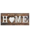 Napis Home na tle desek w stylu vintage - Obraz dekoracyjny | FEEBY