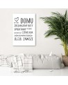Zasady w domu typograficzny Obraz do salonu | FEEBY