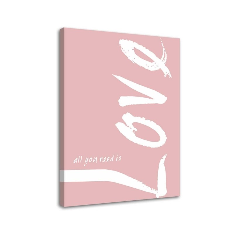 Bild auf Leinwand - Rosa Liebe | Feeby