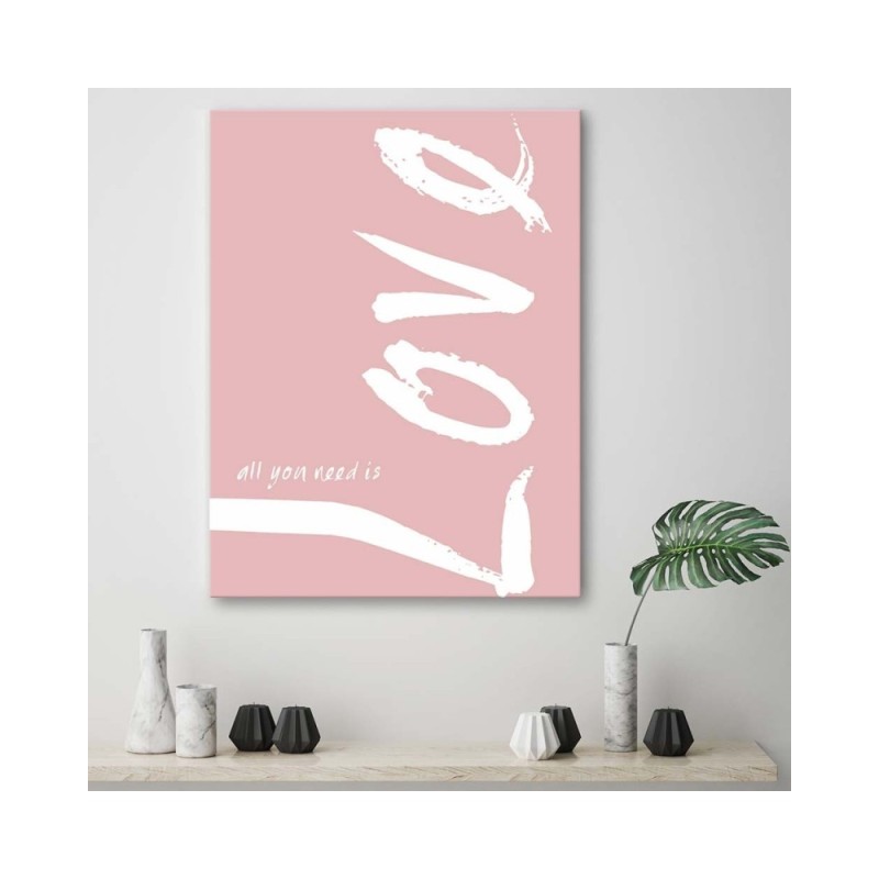 Bild auf Leinwand - Rosa Liebe | Feeby
