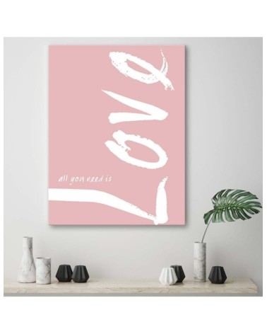 Bild auf Leinwand - Rosa Liebe | Feeby