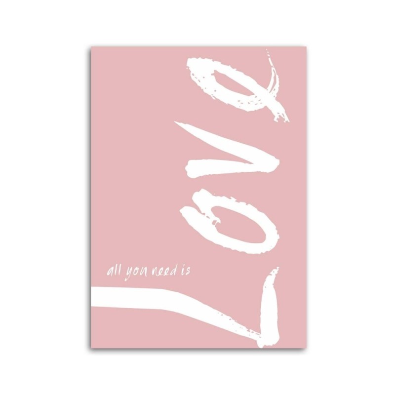 Bild auf Leinwand - Rosa Liebe | Feeby