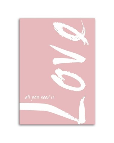 Bild auf Leinwand - Rosa Liebe | Feeby