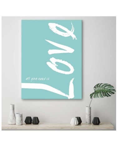 Leinwandbild modern - Blaue Liebe | Feeby