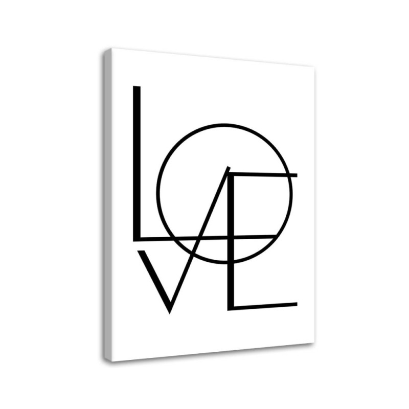 Leinwandbild - Liebe auf weißem Hintergrund | Feeby