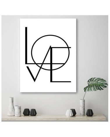 Leinwandbild - Liebe auf weißem Hintergrund | Feeby