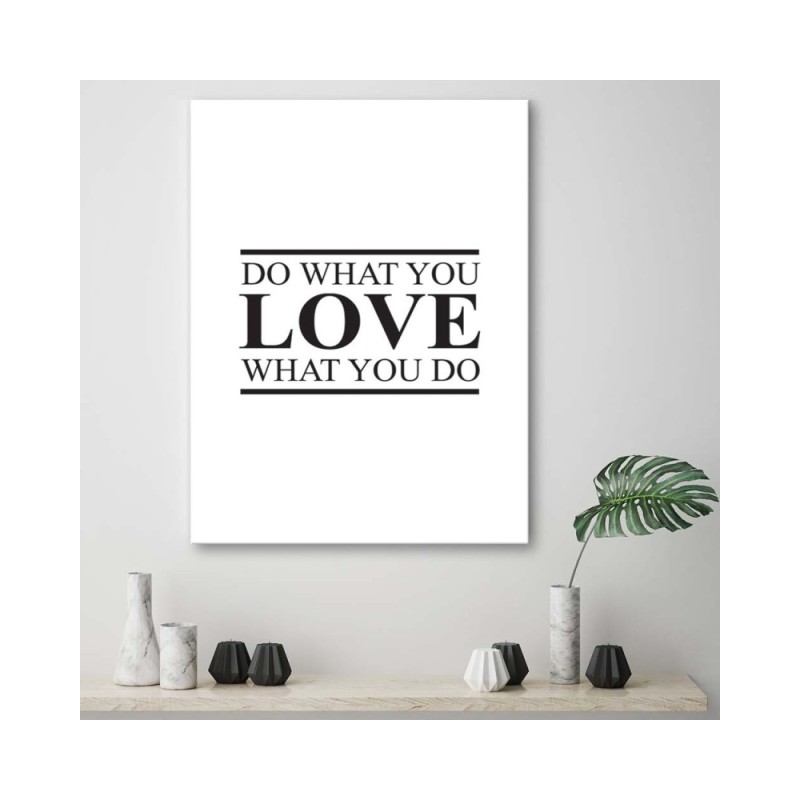 Bild auf Leinwand - Motivation Tu was du liebst | Feeby