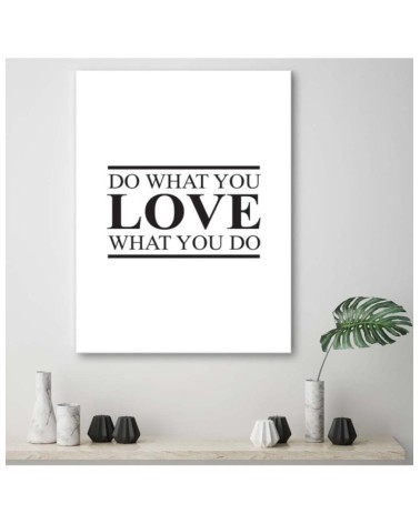 Bild auf Leinwand - Motivation Tu was du liebst | Feeby