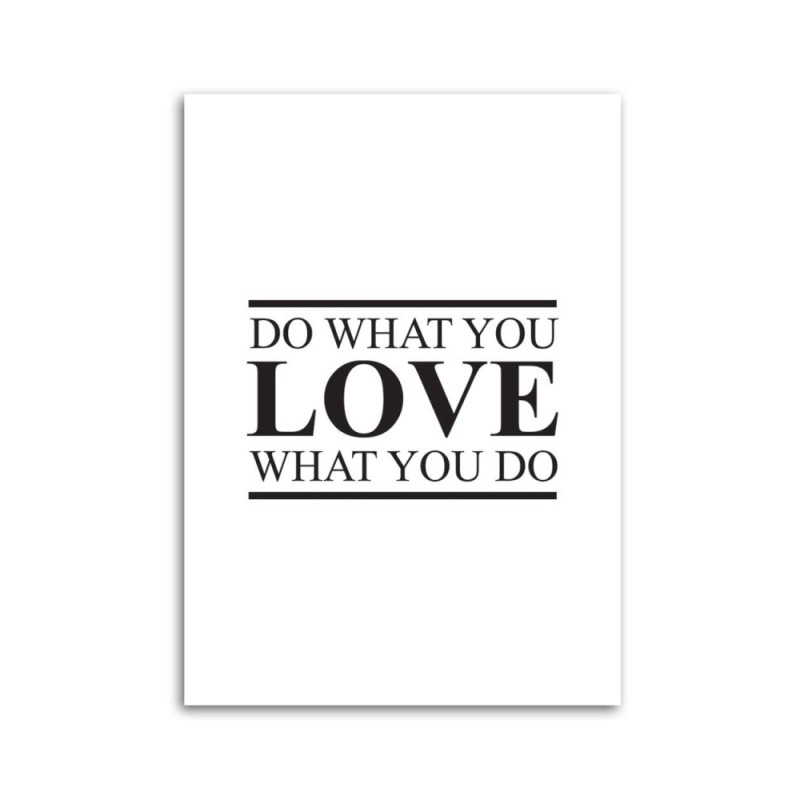 Bild auf Leinwand - Motivation Tu was du liebst | Feeby