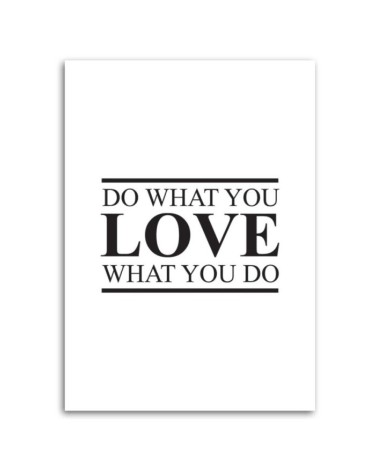 Bild auf Leinwand - Motivation Tu was du liebst | Feeby