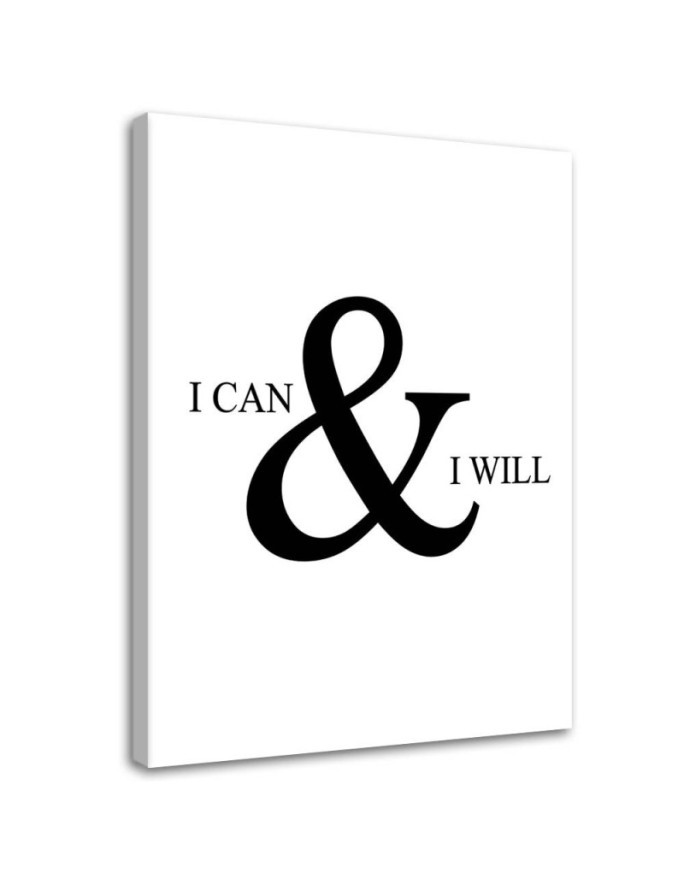 Leinwandbild - motivierend Ich kann alles schaffen | Feeby