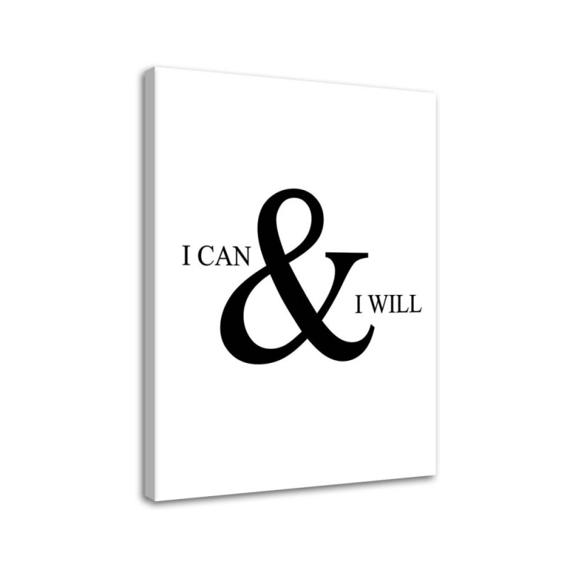 Leinwandbild - motivierend Ich kann alles schaffen | Feeby