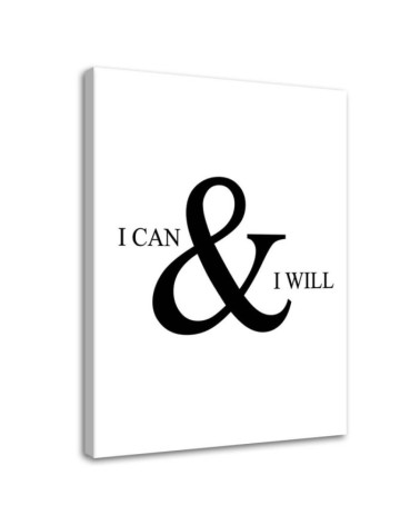 Motivational I can do everything - Canvas prints with quotes on canvas | FEEBY