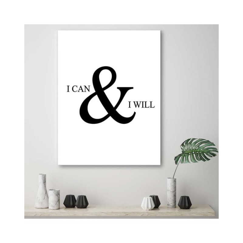 Leinwandbild - motivierend Ich kann alles schaffen | Feeby