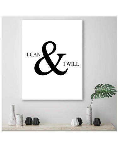 Leinwandbild - motivierend Ich kann alles schaffen | Feeby