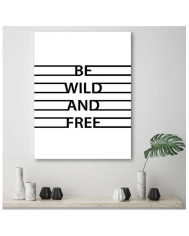 Modernes Wandbild - motivierend Wild und frei | Feeby