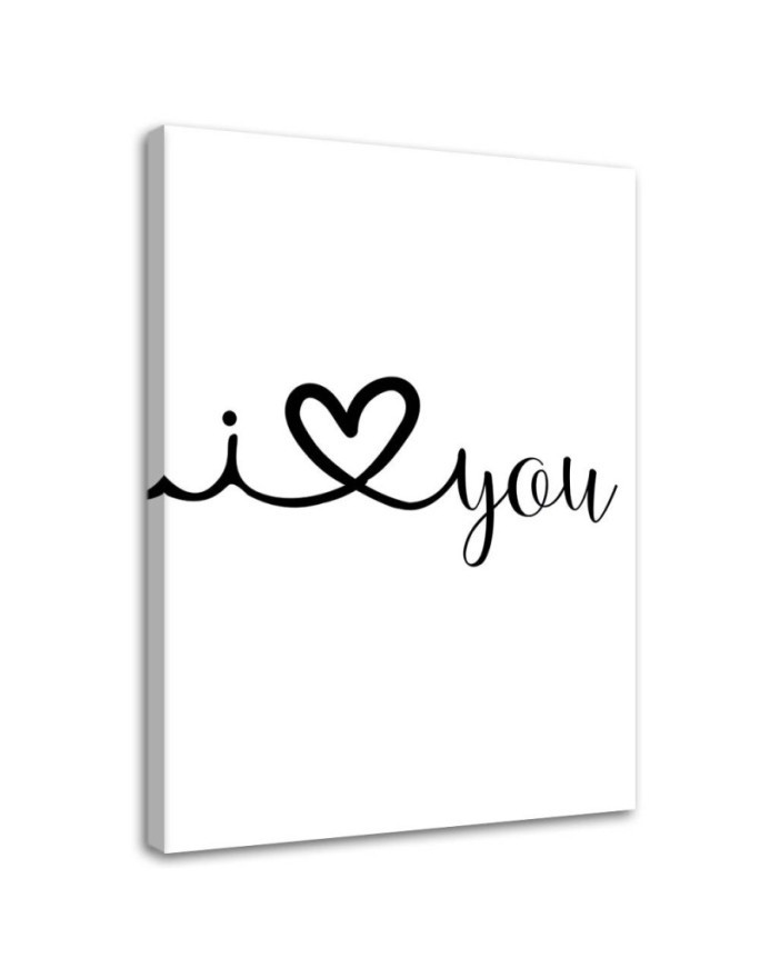 I love you - Nowoczesny obraz do sypialni | FEEBY